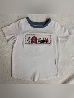 Mud Pie Farm Animal Smocked T-Shirt